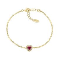 Bracciale Amen Donna Dolce cuore in Argento Zircone BRTICUGRZ